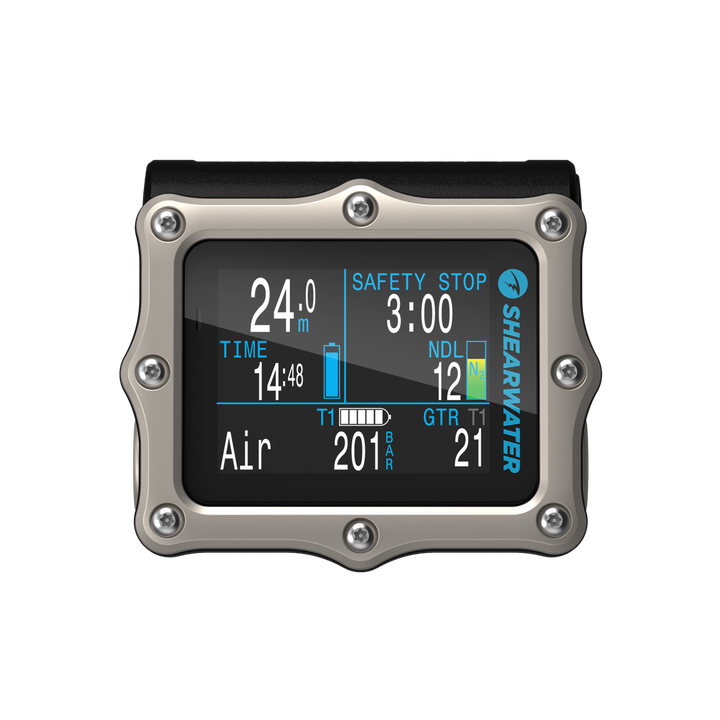 Shearwater Perdix 2 TI Titanium Bezel OC/CC Trimix Computer And Swift Transmitter