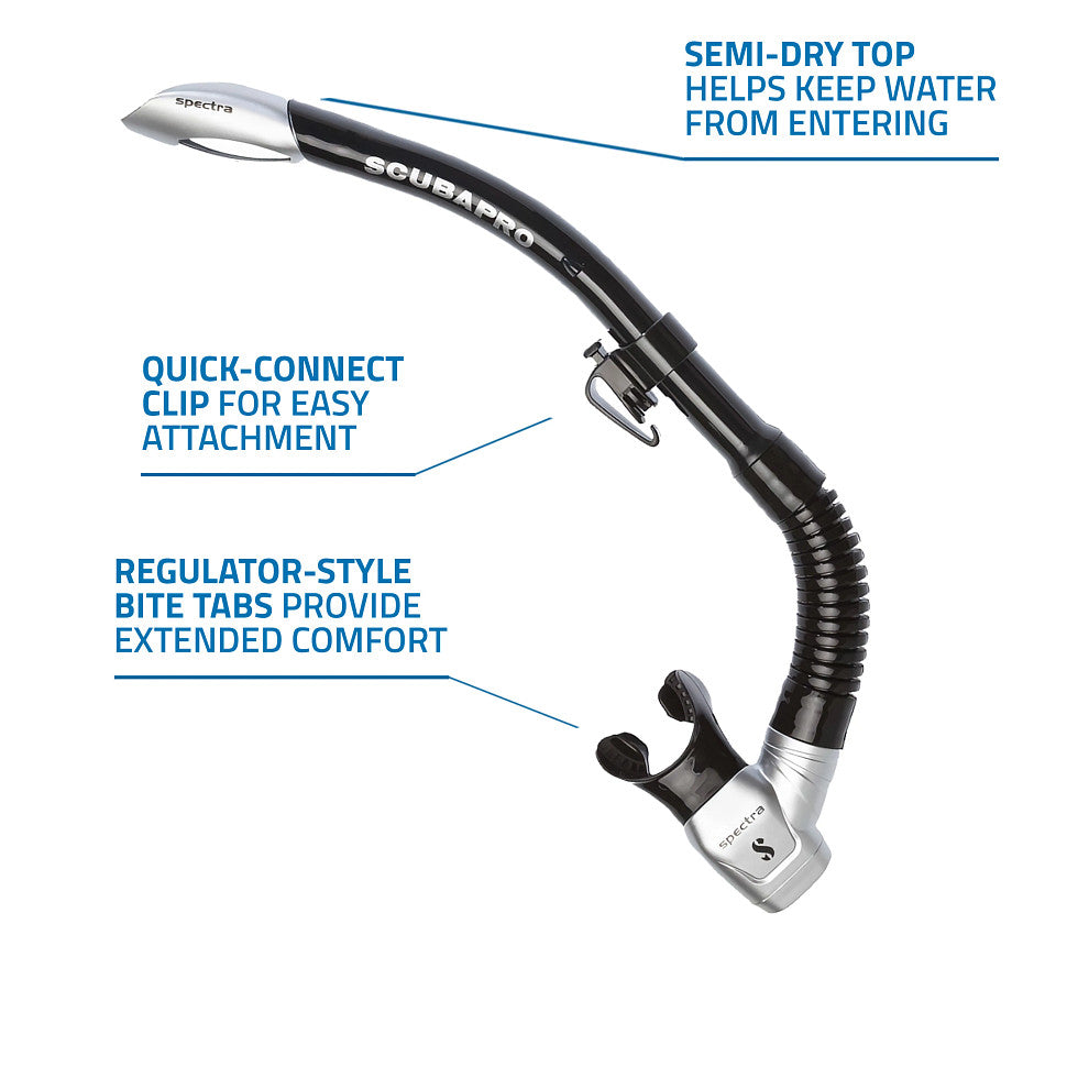 ScubaPro Spectra Semi-Dry Snorkel