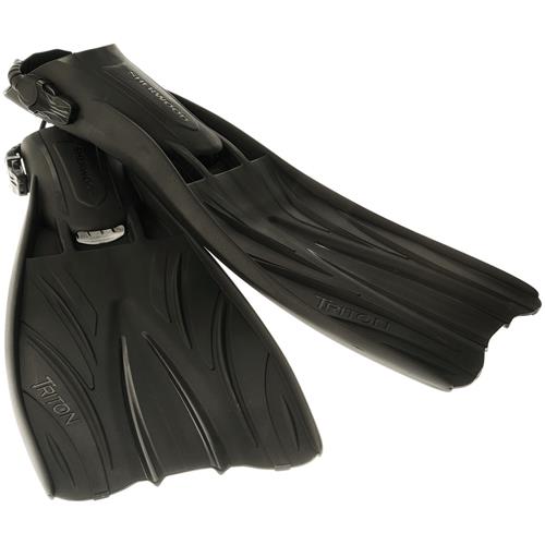 Sherwood Triton With New Bungee Strap Open Heel Fins
