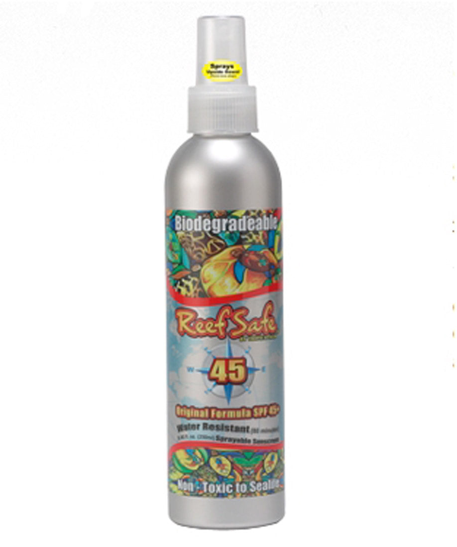 Reef Safe Biodegradable Waterproof SPF 45+ Sunscreen Spray Ecofriendly