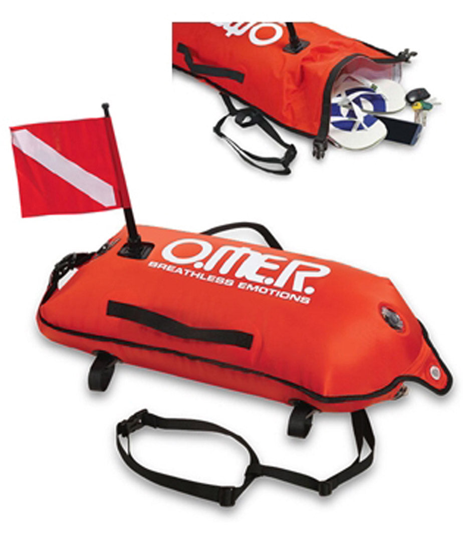 OMER Float Dry Bag Converts from Roll Top Dry Bag to Spearfishing Float