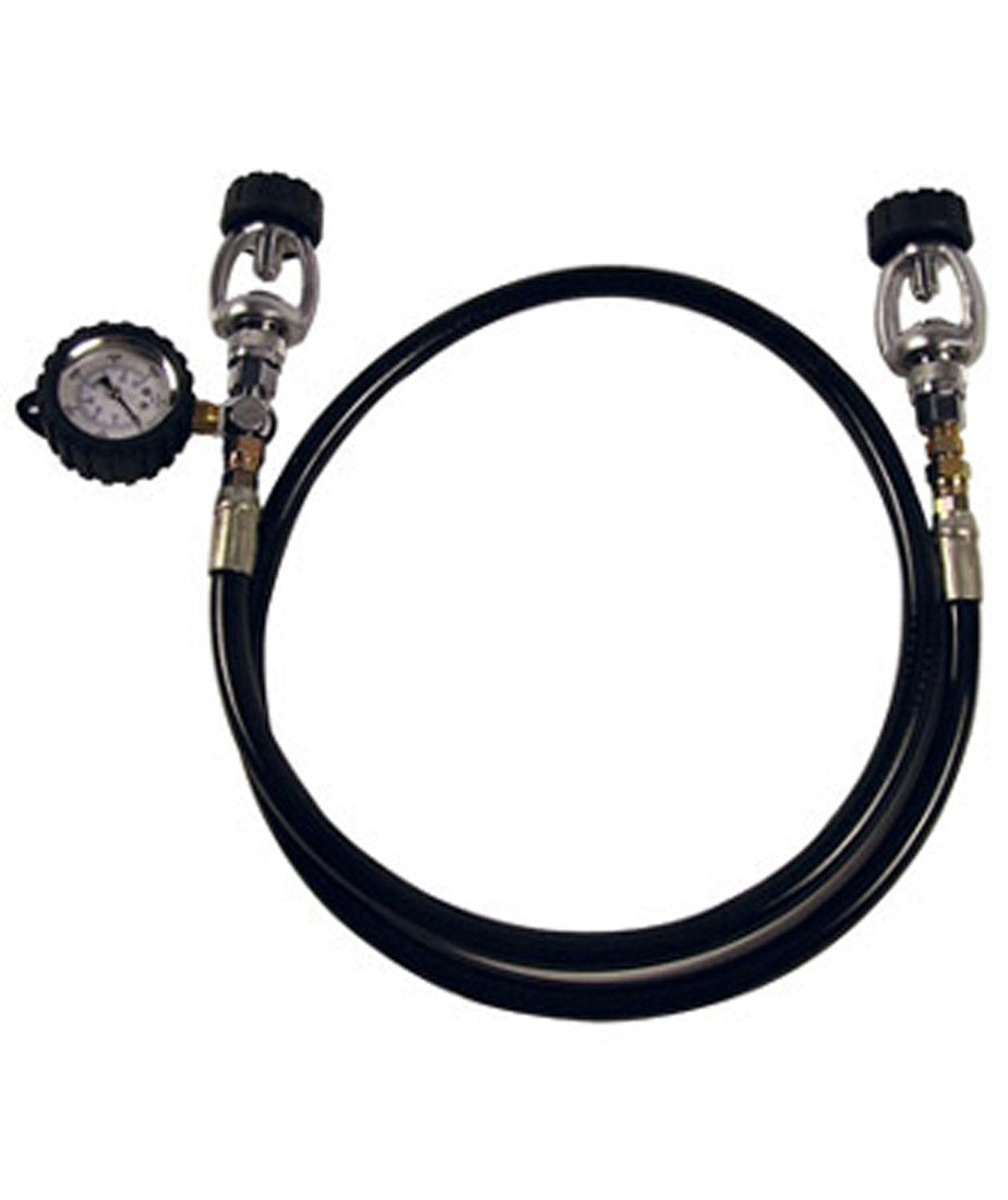 Tank Equalizer hose with Pressure Gauge 5000 psi in Yoke
