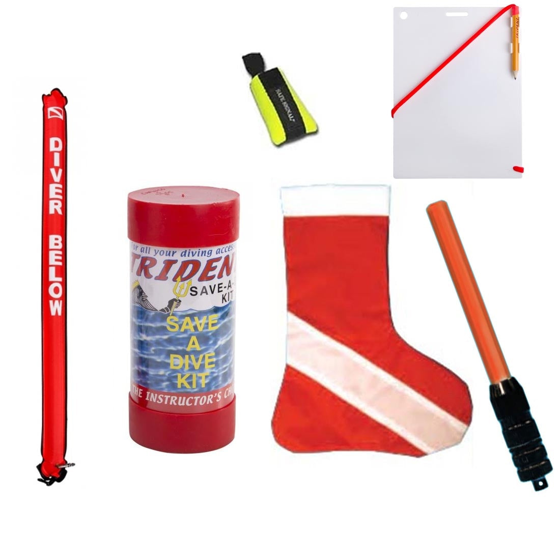 Scuba Diver Premium Holiday Stocking Full of Goodies Accessories