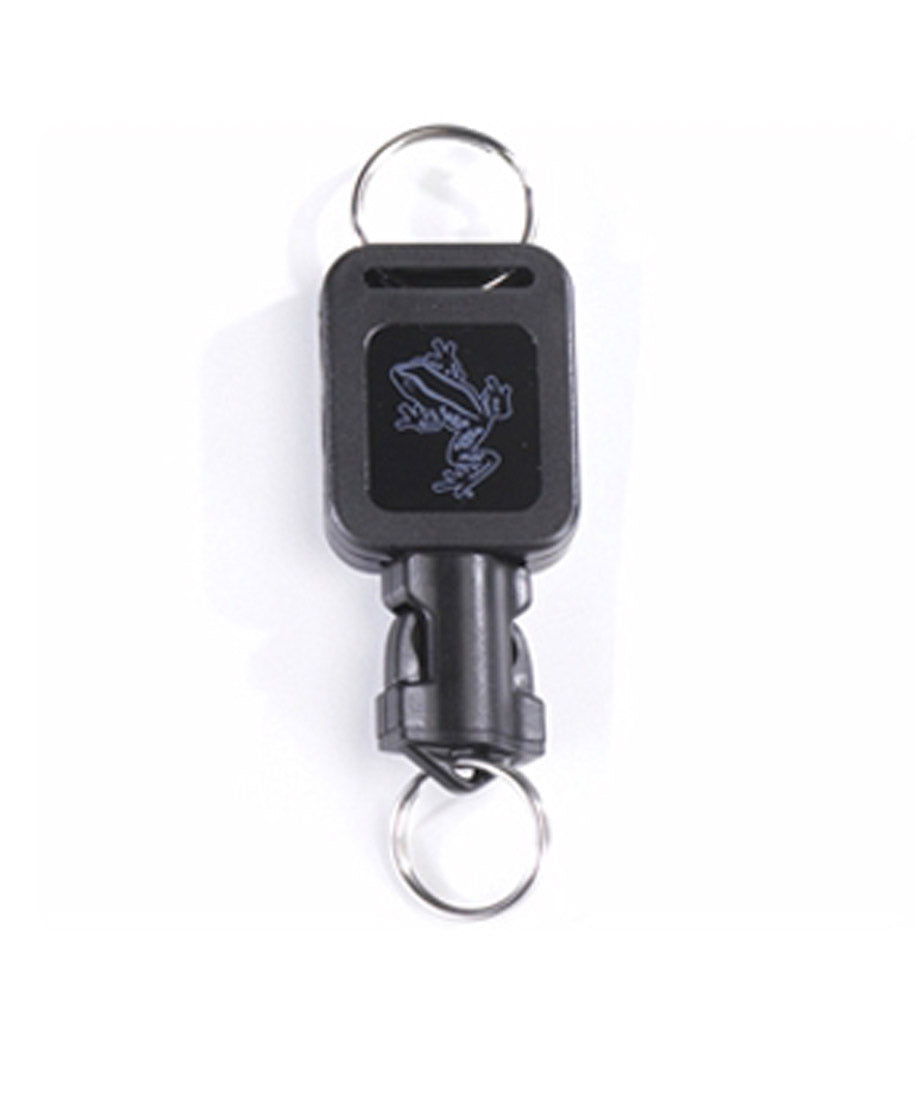 Akona Mini Locking Retractor with Quick Release Clip and Split Ring