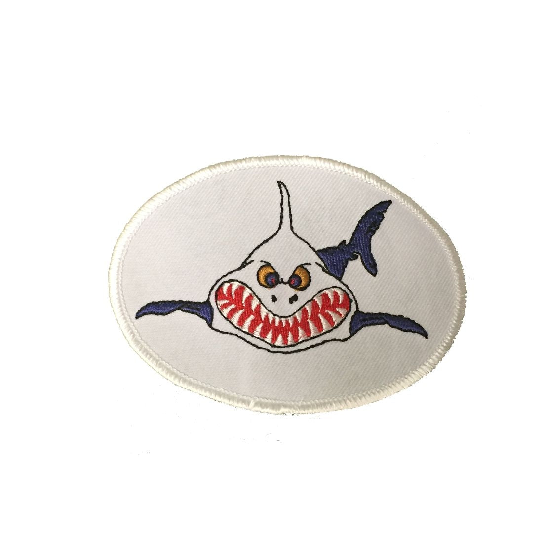 Wide Mouth Sharky Embroidered Patch