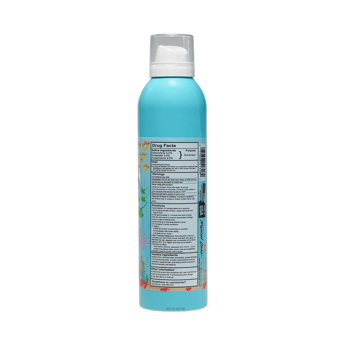 Tropical Seas Reef Kids SPF30 Broad Spectrum Continuous Spray Sprayable Sunscreen 6oz