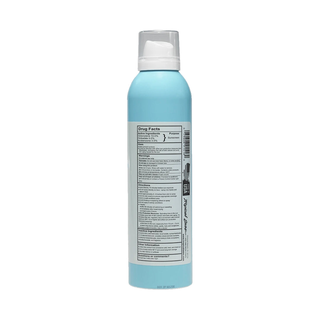 Land Shark Broad Spectrum Continuous Spray SPF 50 Sprayable Sunscreen 6oz