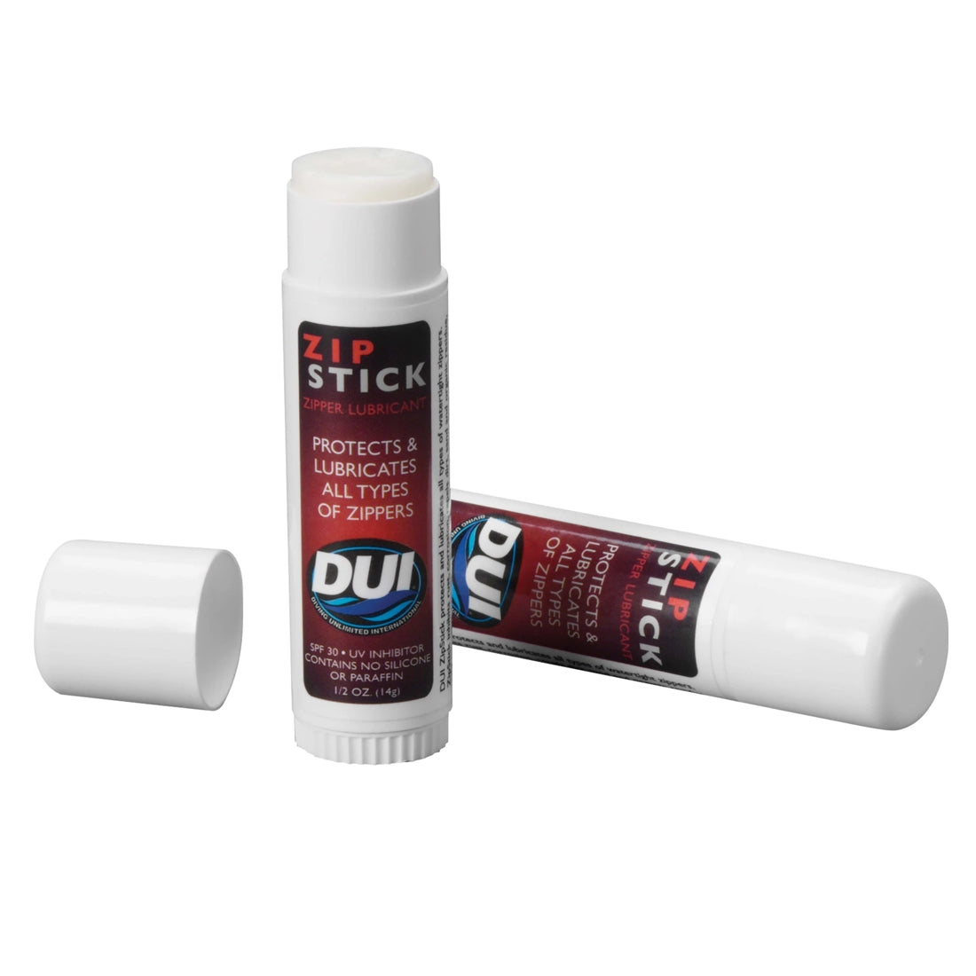 DUI ZipStick Lubricates All Types Of Zipper Drysuit Protects