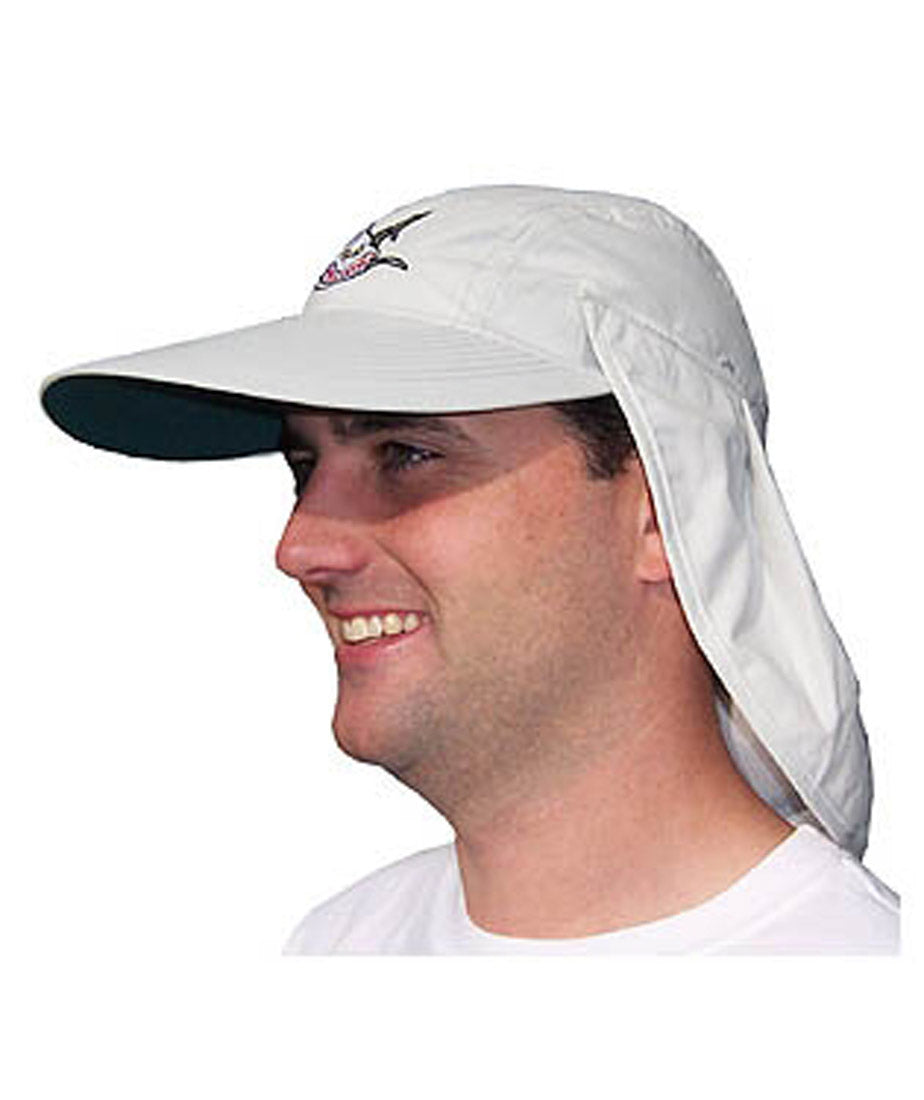 Large Brim Scuba Dive Hat / Cap with Removable Back Flap