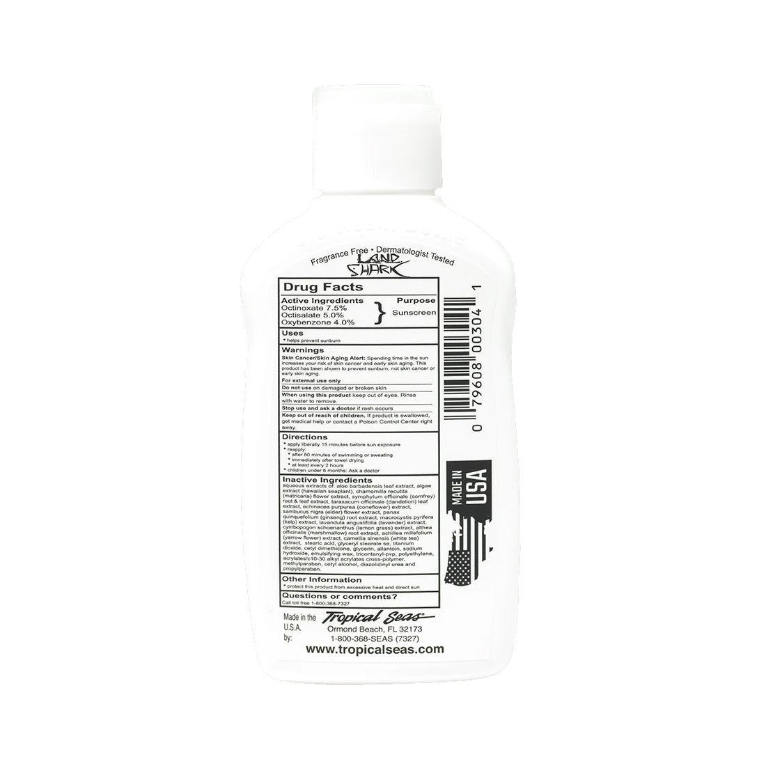 Land Shark SPF 30 Original Formula Sunscreen Lotion 4oz.