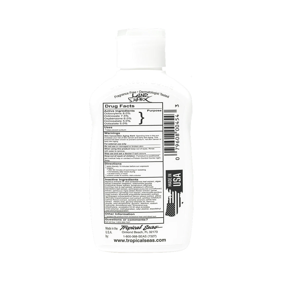 Land Shark SPF 45 Original Formula Sunscreen Lotion 4oz.