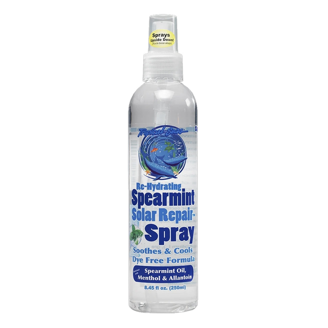 Reef Safe Tropical Seas Rehydrating Spearmint Solar Repair Spray with Spearmint Oil, Menthol 8.45oz