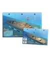 3D Scuba Diving Laminated Ship Wreck Maps Worldwide Options