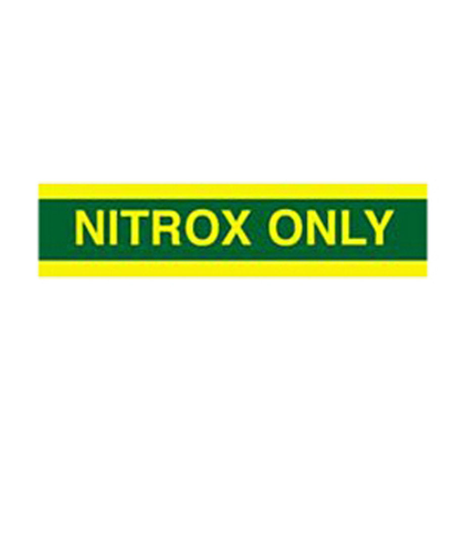Nitrox Only Tank Wrap Sticker For Easy Tank Identification