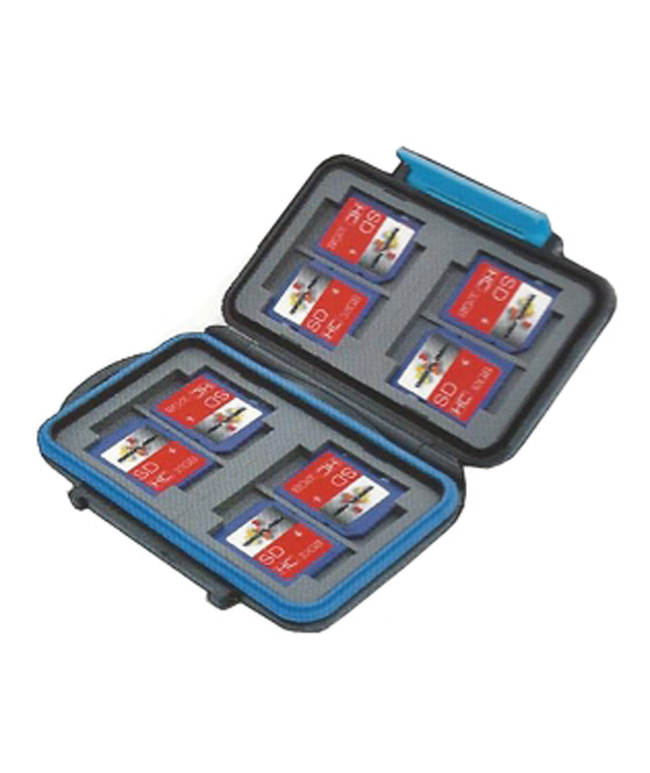 MaxFlash SD/SDHC Card Hardcase Water Resistant Storage Holds Up to 8 Cards