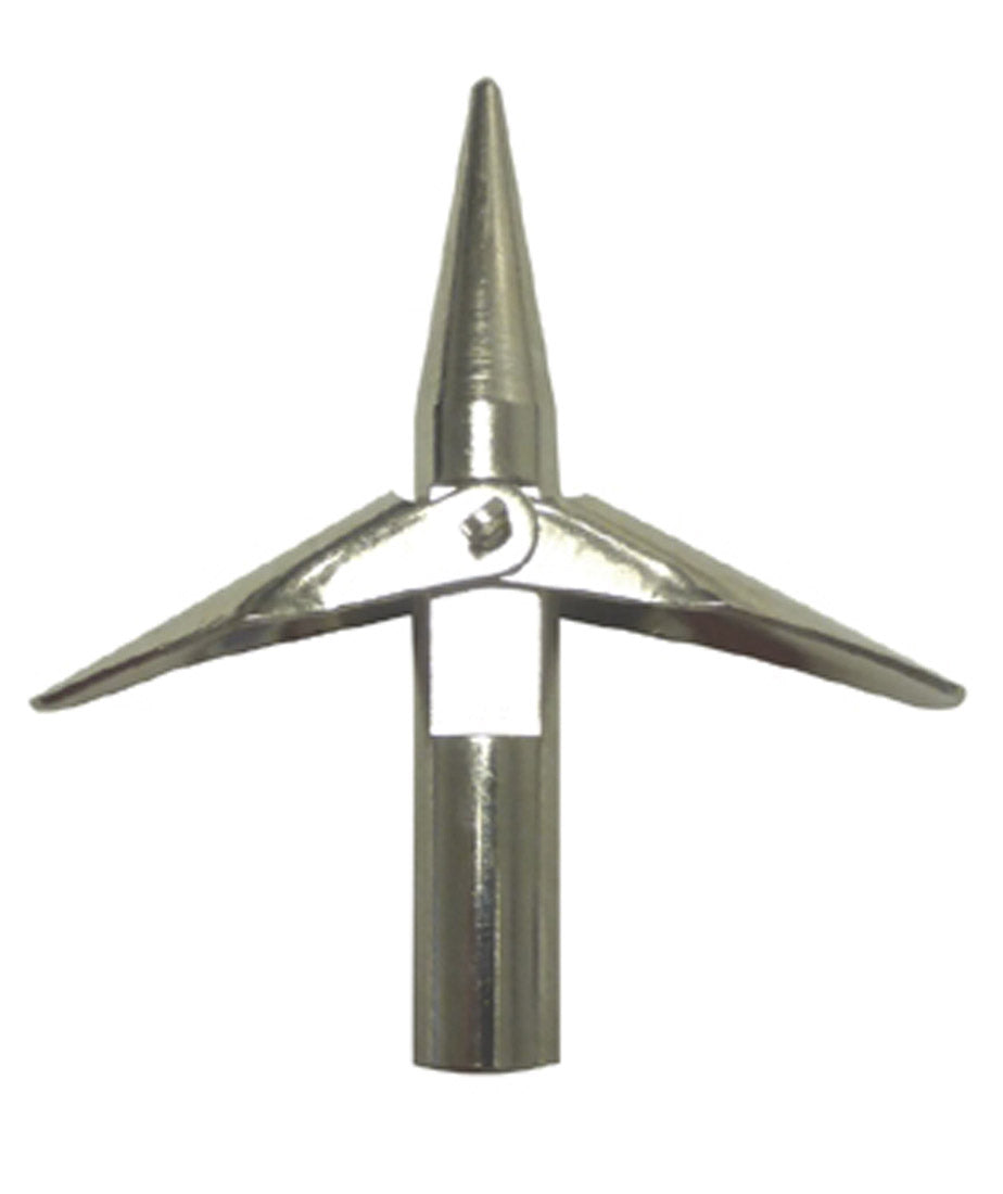 Trident Double Wing 6mm Rockpoint Tip Stainless Steel Spearfishing tip