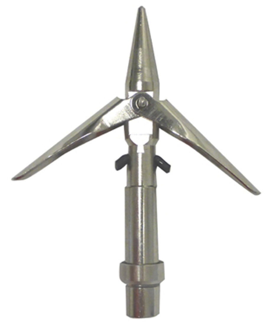 Trident 6mm Double Wing Rocktip Spearfishing Tip with Keeper