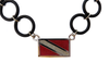 Dive Flag Bracelet/Anklet O Ring Scuba Diver Jewelry Rhodium Bronze