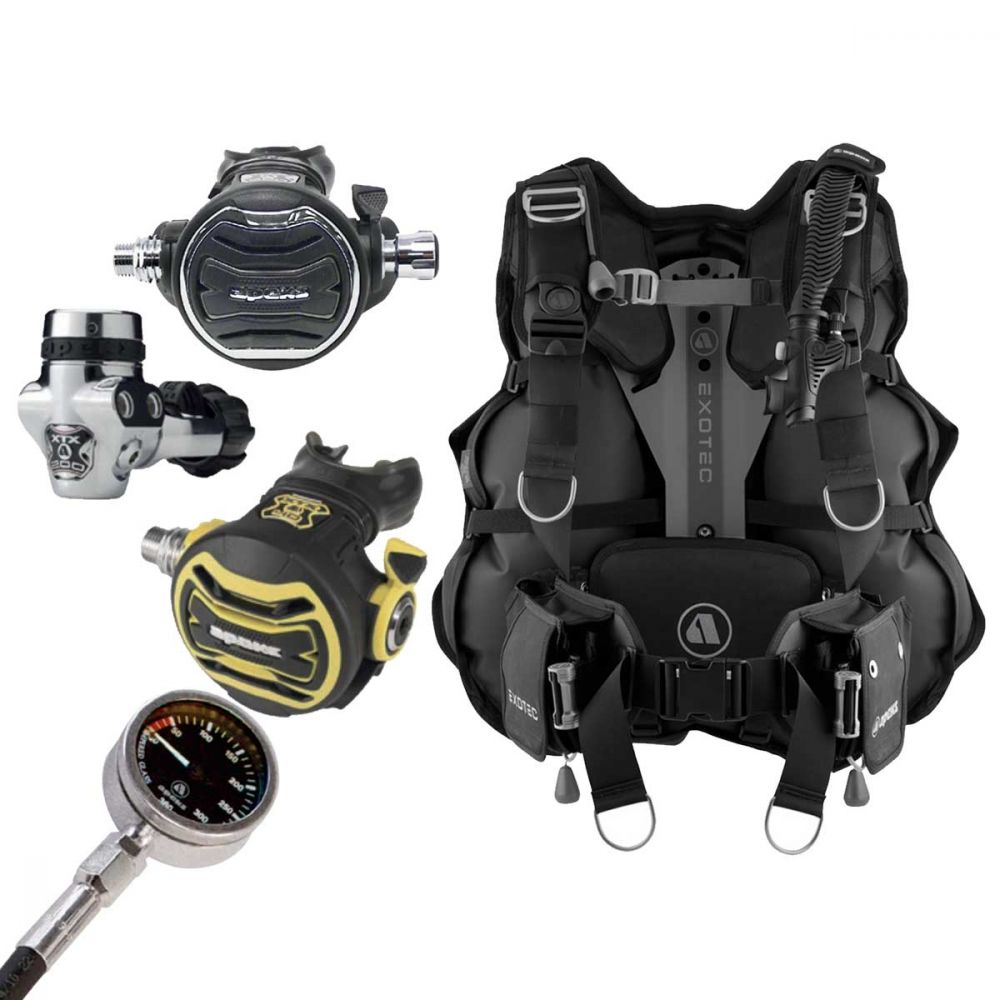 Apeks Exo BCD & XTX200 Regulator Scuba Diving Package