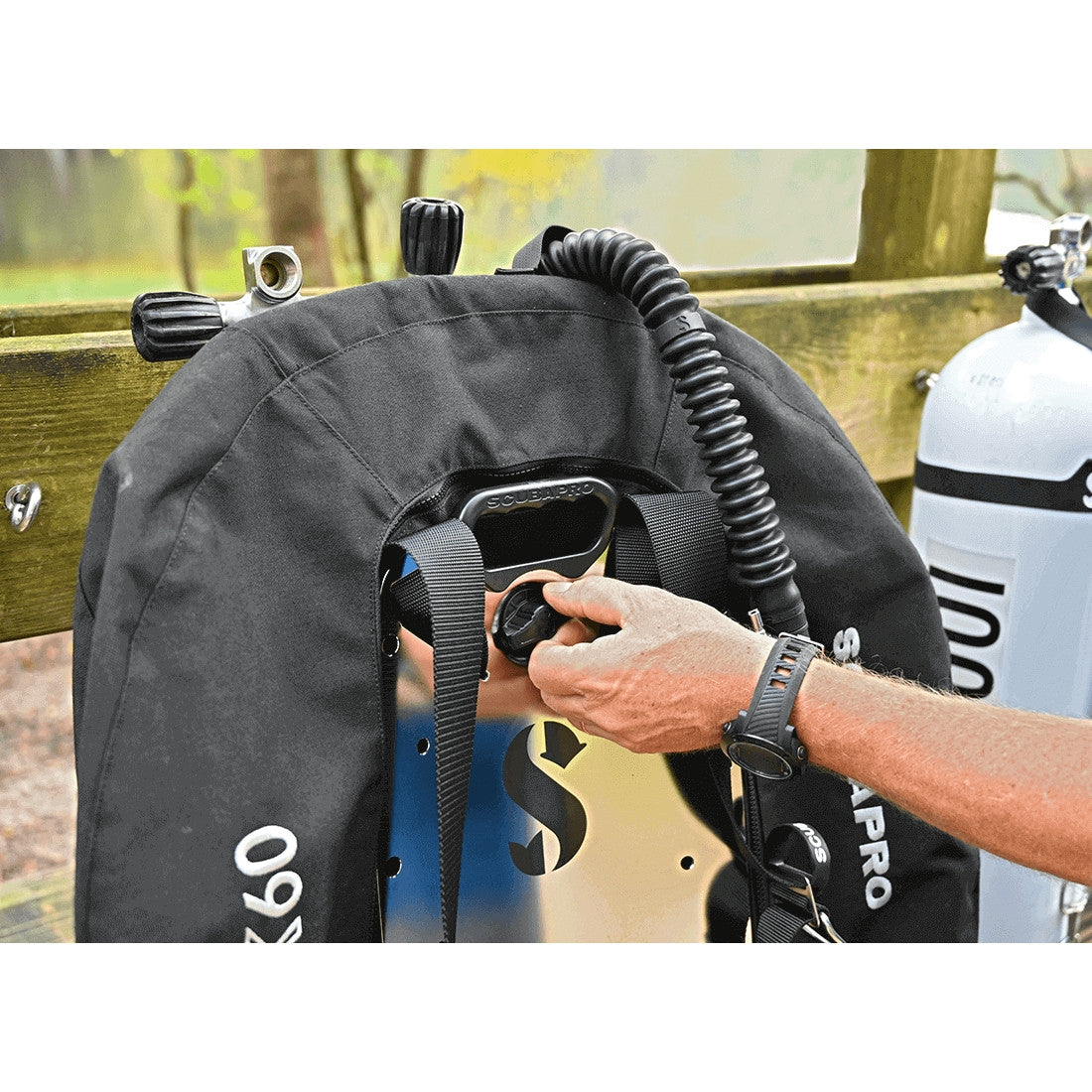 Scubapro S-TEK PURE Harness System With Stainless Steel Backplate For Scuba Diving