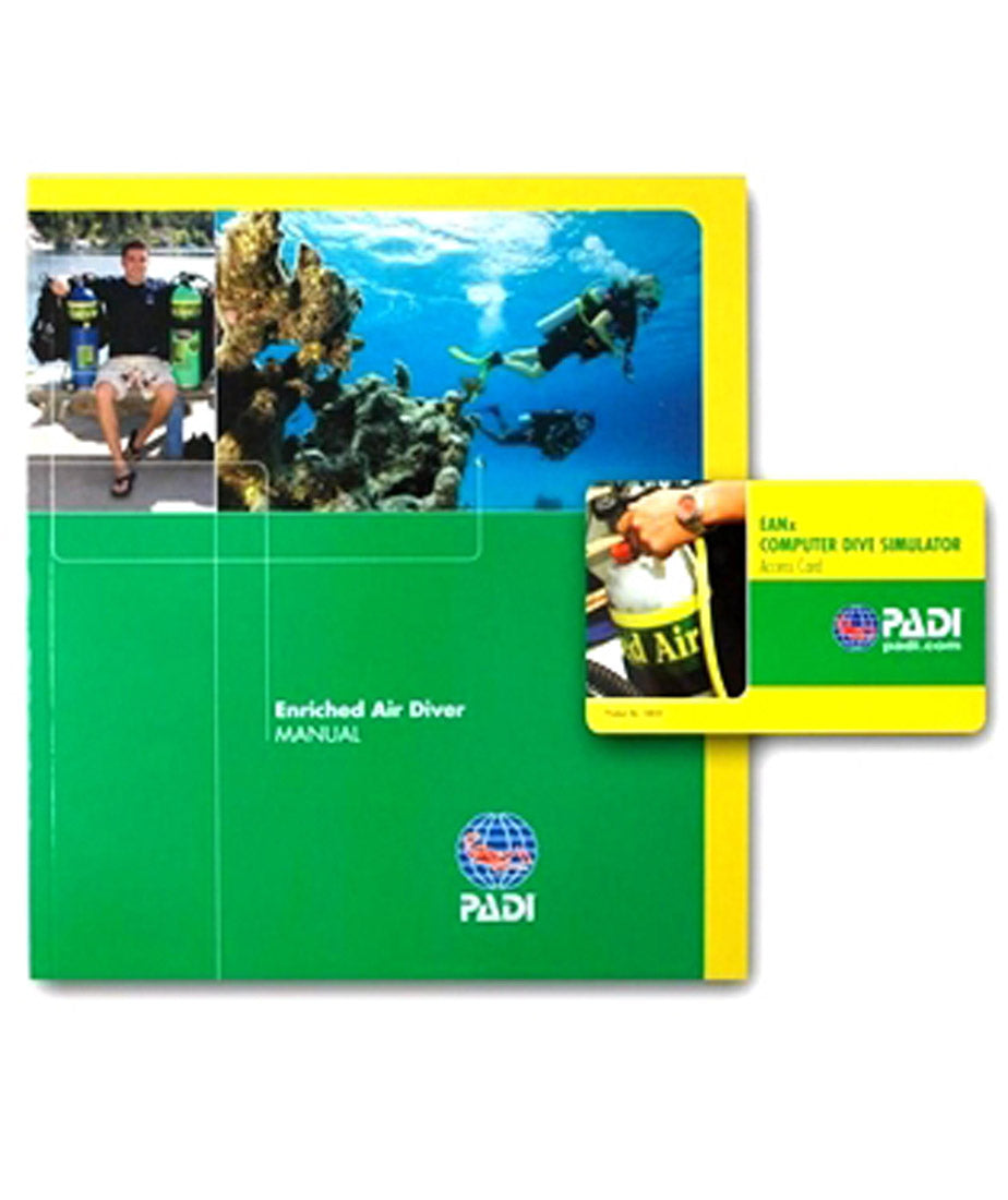 PADI Enriched Air Nitrox Manual Book with DC Simulator # 7047