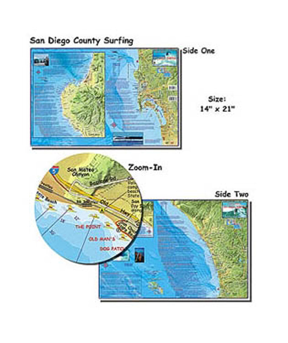 Franko's California & Hawaii Surfing Maps, ALL LOCATIONS 14