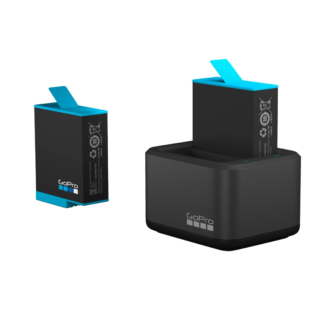 GoPro Dual-Battery Charger with Spare Battery for GoPro HERO9 Black - Black