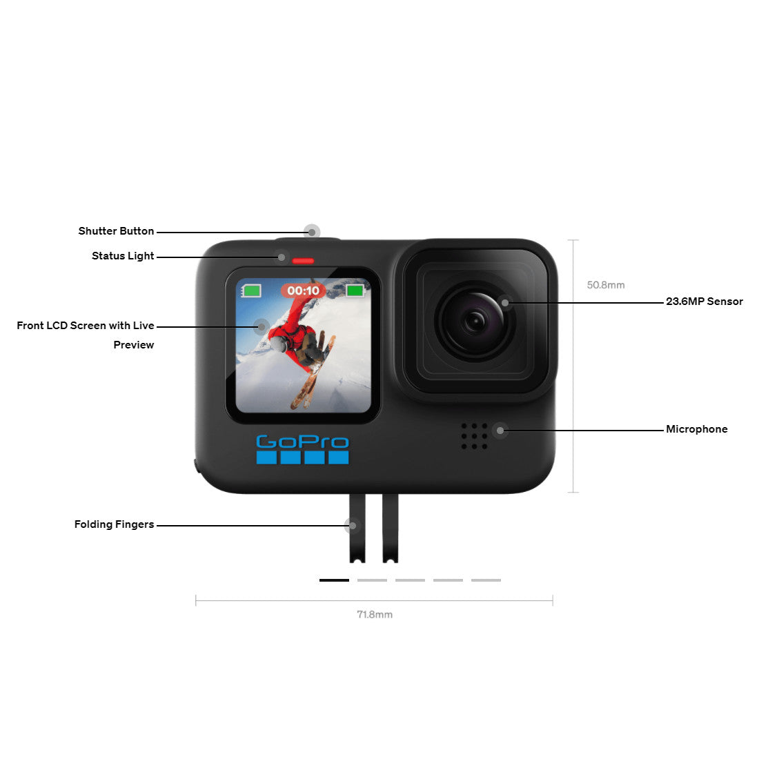 GoPro Hero10 Black 5.3K Video 23MP Action Camera
