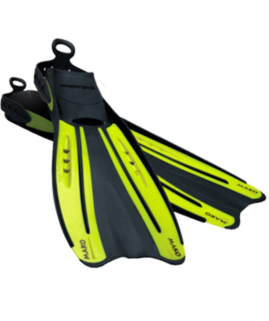 OceanPro Mako Open Heel Adjustable Scuba Diving Fins House of Scuba