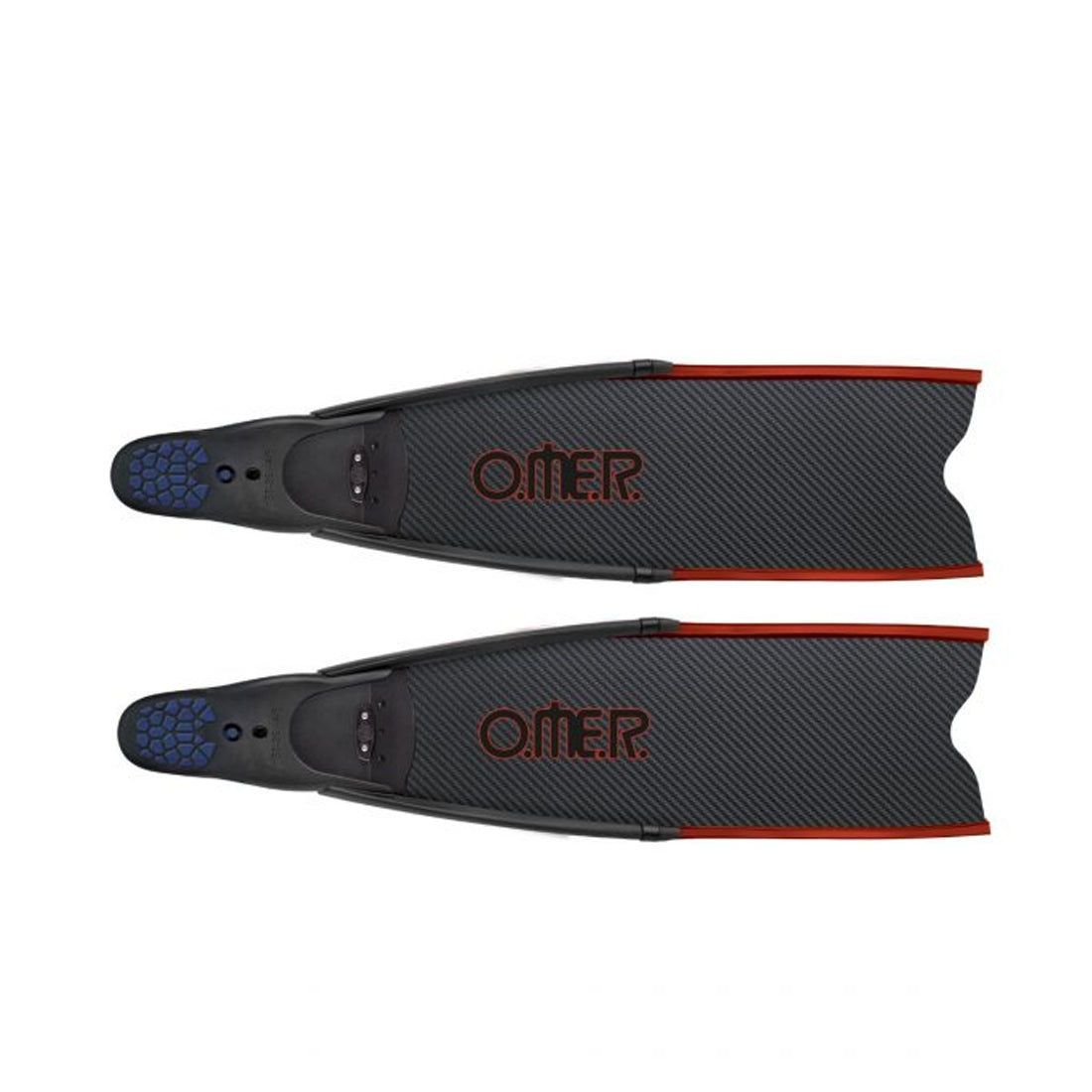 Omer Lady Dual Carbon Womens Free Diving Spearfishing Fins Pair