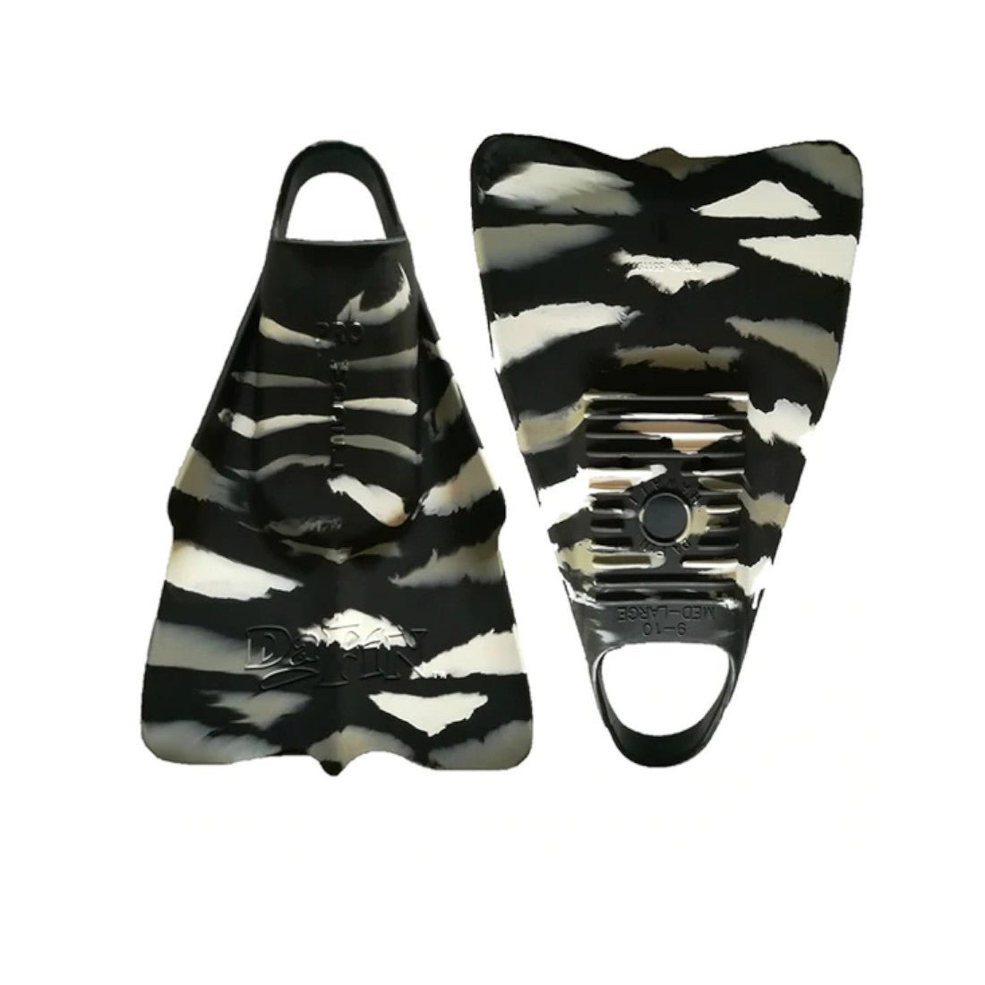 DaFin Signature Zak Noyle Black & White Swim, Bodysurfing, Snorkeling Fins