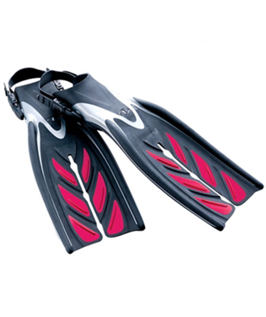 Tusa X-Pert Zoom Z3 Open Heel Adjustable Split Fins for Scuba Diving