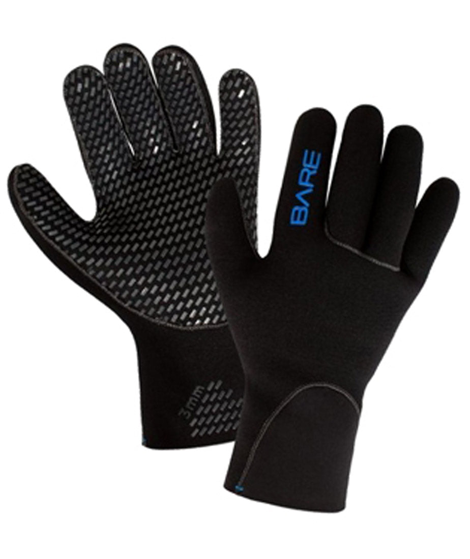 Bare 3mm Scuba Diving Glove with Elastek Full Stretch Neoprene