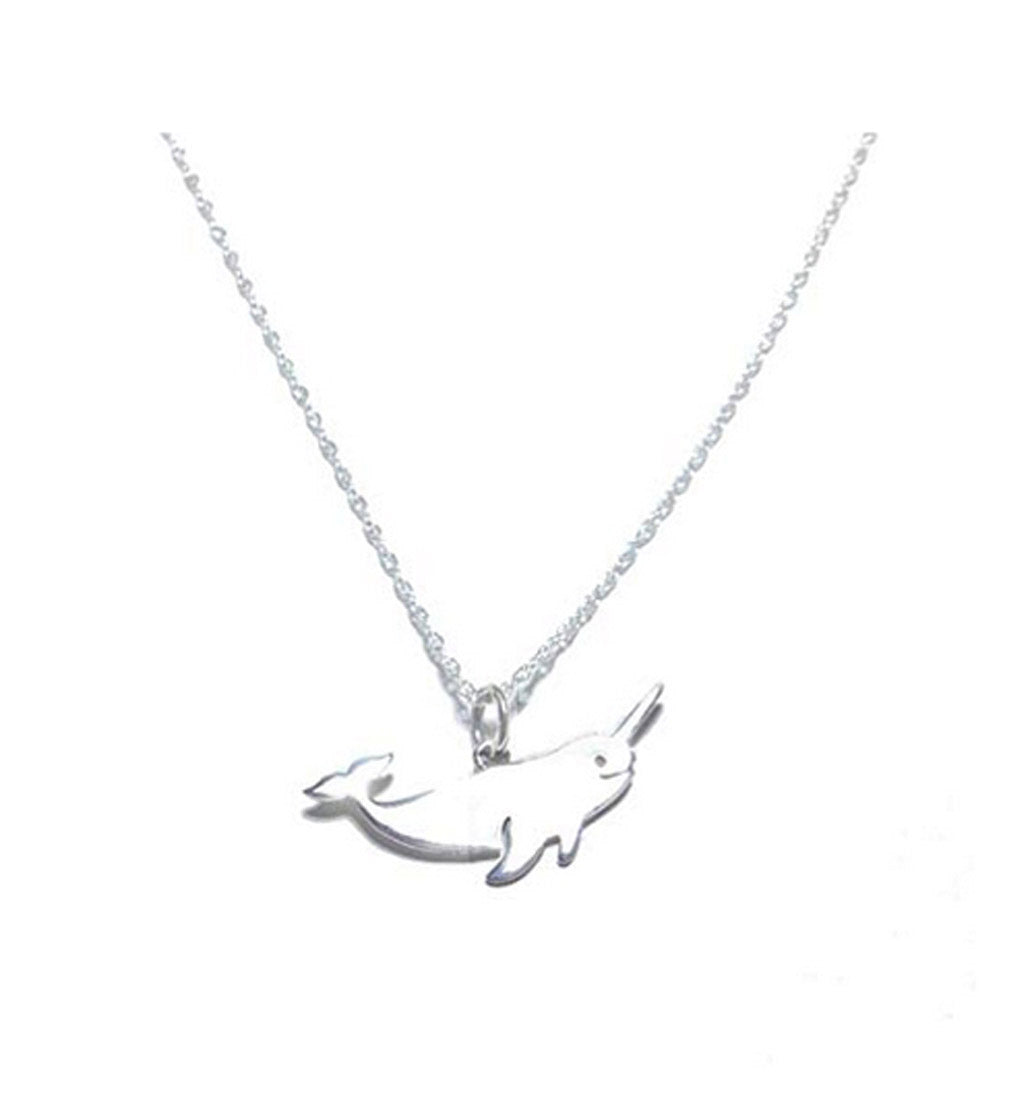Narwhal Sterling Silver Small Charm Necklace Petite Jewelry