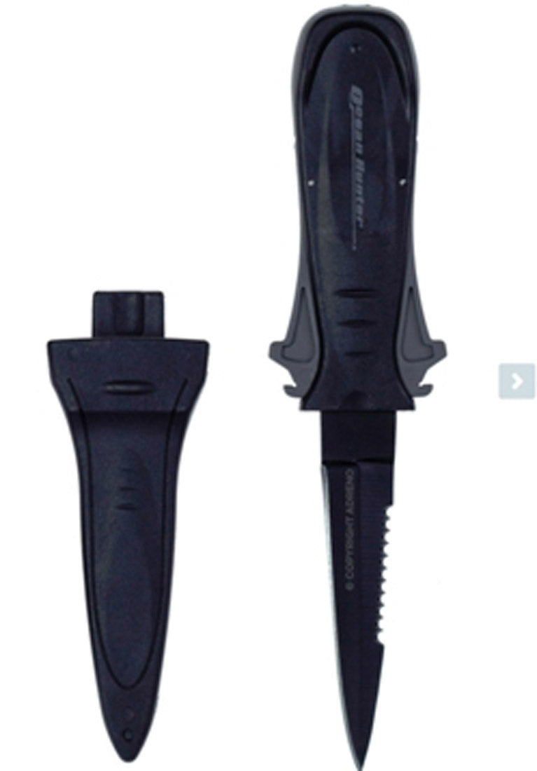 Ocean Hunter Assassin Knife 9cm Black Dagger Style Blade