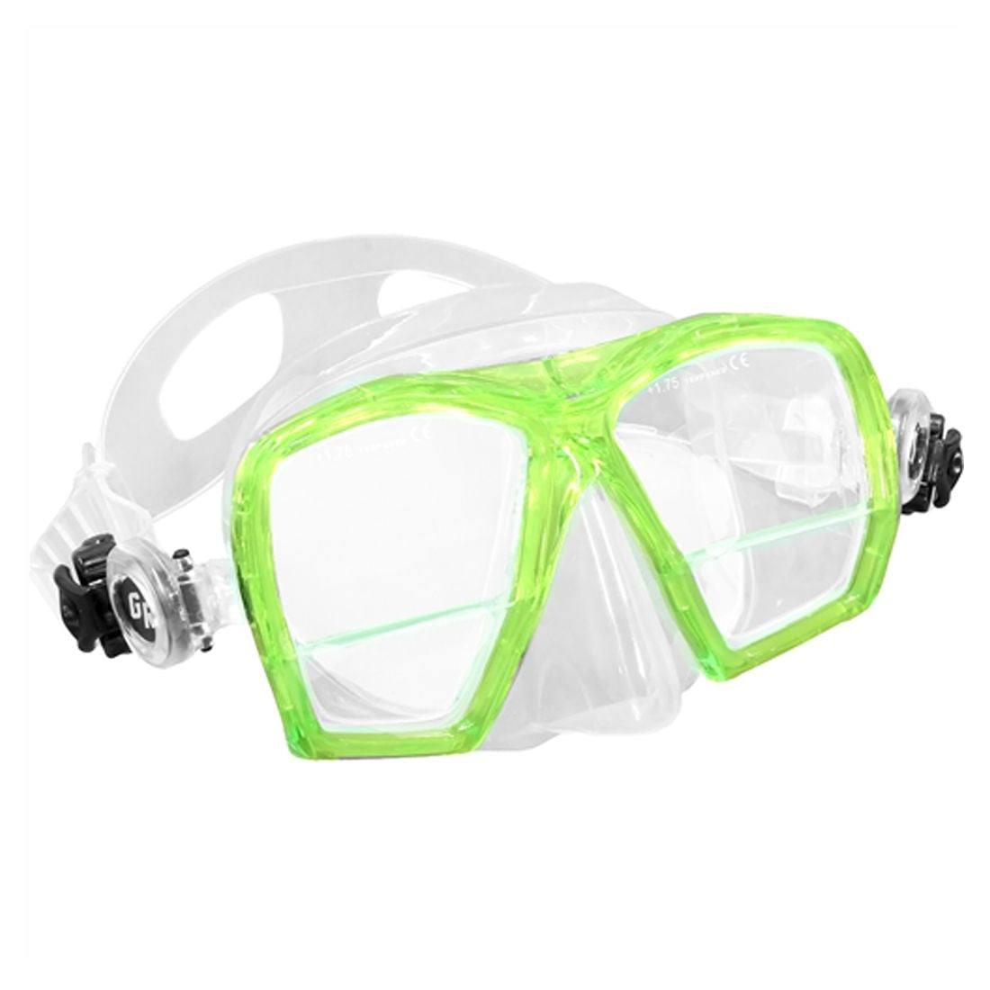 XS Scuba Gauge Reader Down-view Design Mask