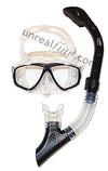 Cobra Dry Snorkel and Comfort 2 Lens Scuba and Snorkeling Mask Combo/Set