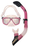 SMALLER Faces Top Quality Panoramic 4 Lens Mask and Dry Snorkel Combo
