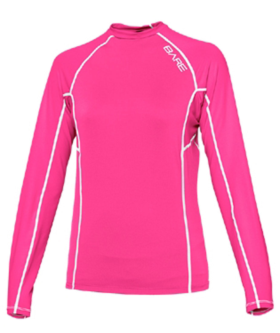 Bare Women's Long Sleeve Sunguard Rash Guard with 50+ SPF UV Protection