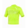 Bare Youth Neon Yellow Short Sleeve Sunguard Rash Guard with 50+ SPF UV Protection