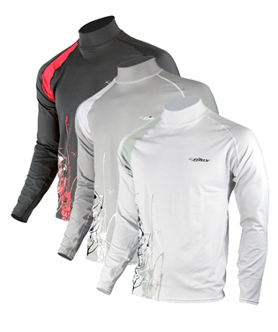 Tilos Mens Eco-Friendly 6oz. Anti-UV Long Sleeve Rash Guard Recycled Polyester