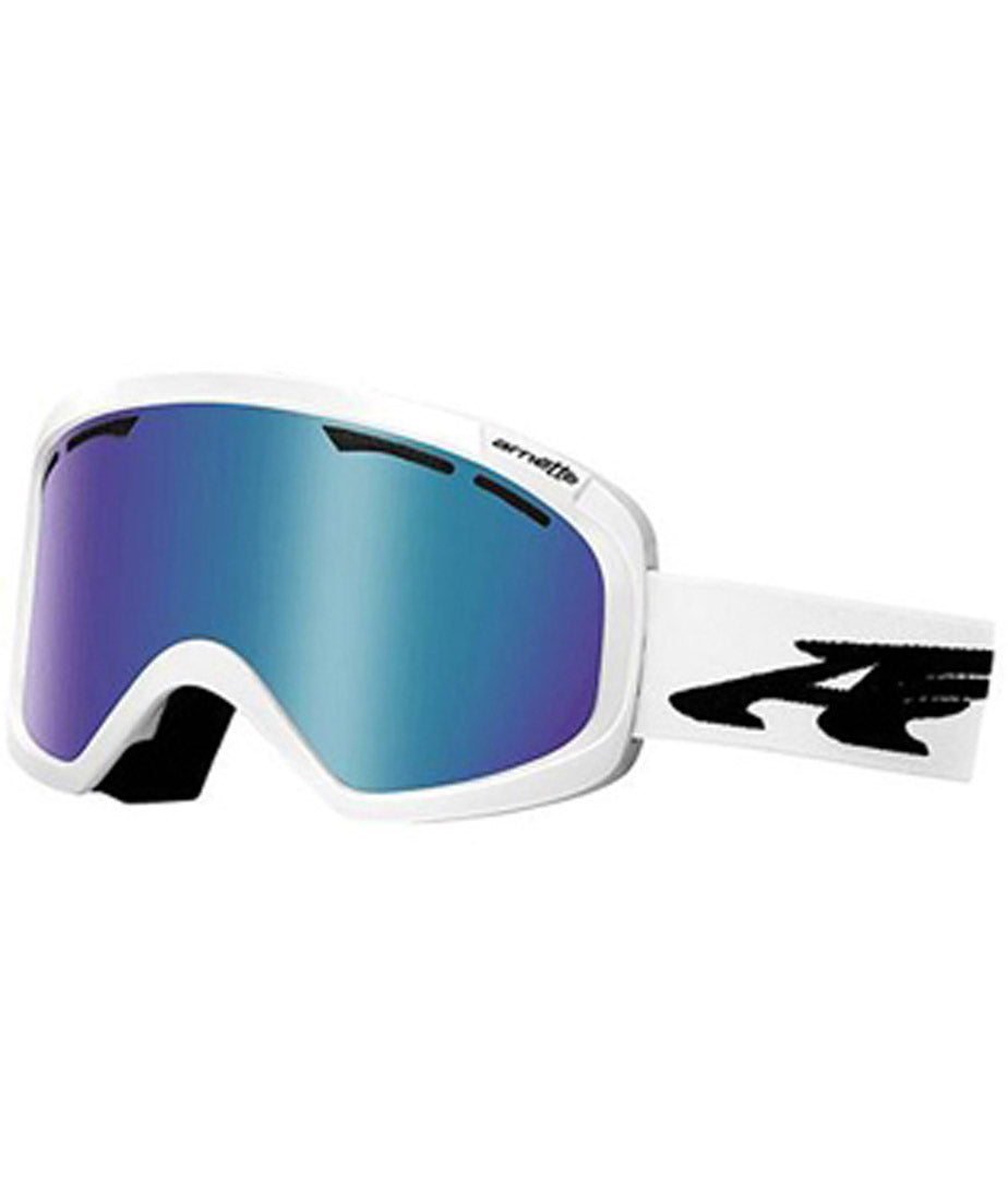 Arnette Windshield Snow Goggles AN5007 - Polished White w/ Jade Blue/Violet Chrome Lens