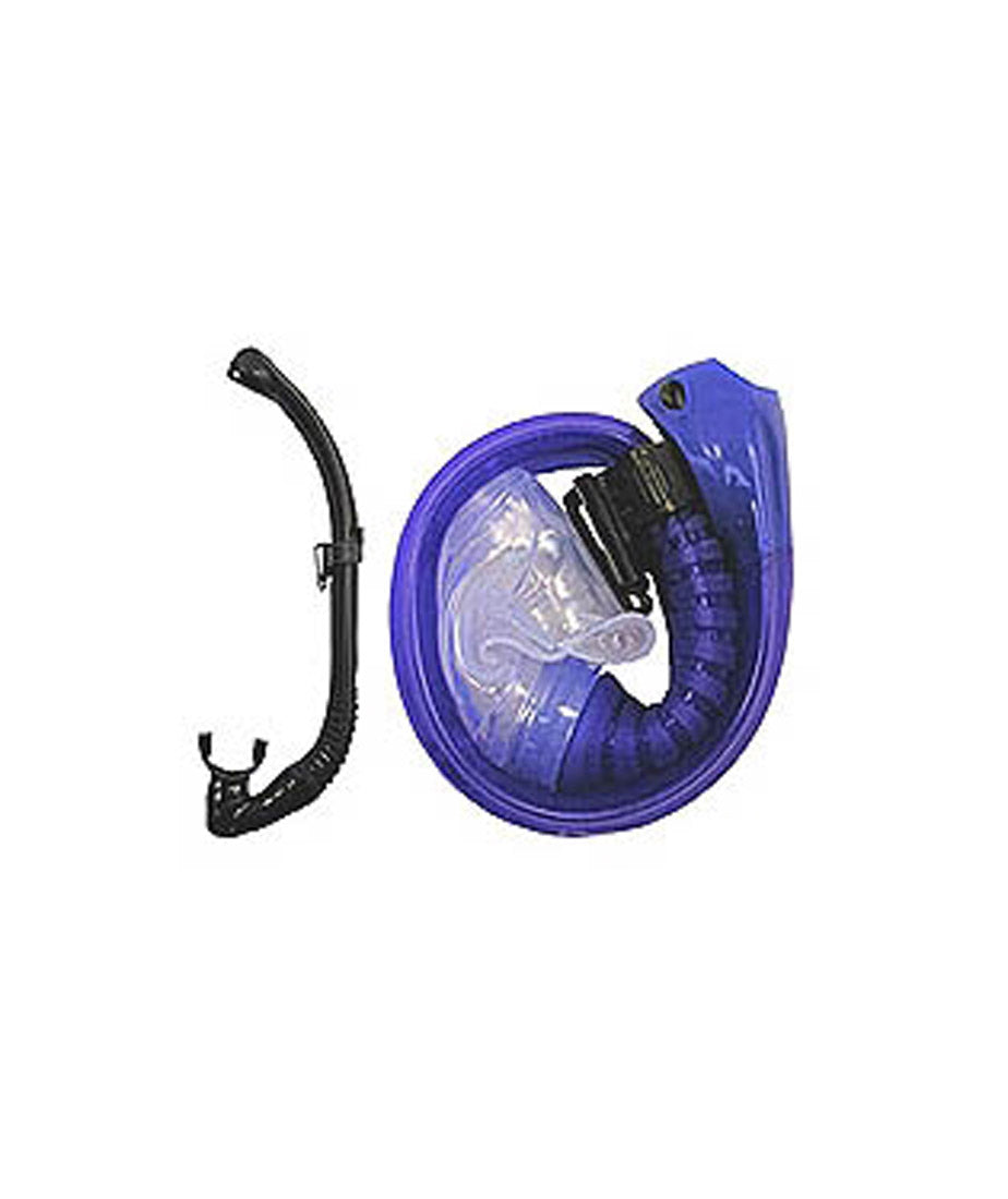 Trek Folding Roll Up Compact Semi Dry Snorkel with Purge