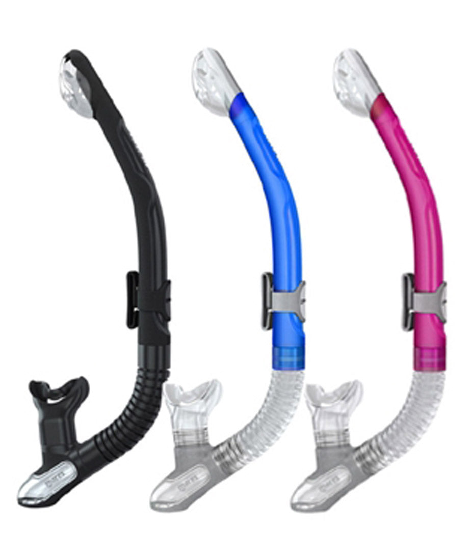 Mares Ergo Silicone Dry Snorkel with Exhaust Valve and Ergonomic Design