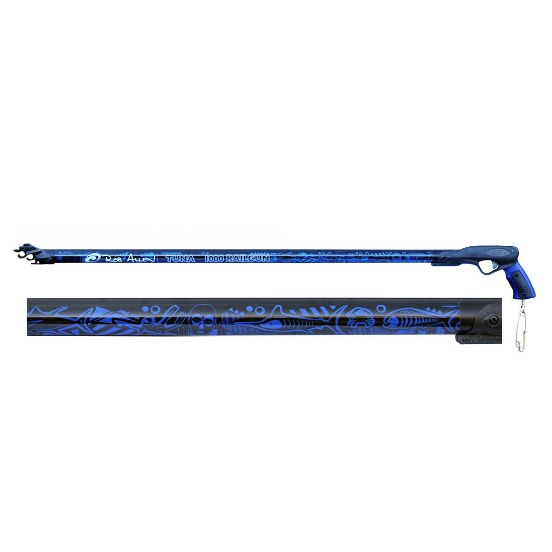 Rob Allen Aluminum Tuna Railgun Speargun with Open Muzzle - ALL LENGTHS