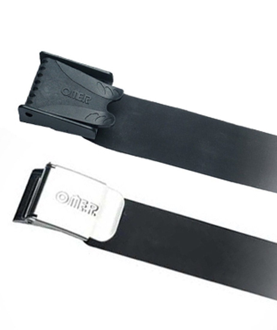 OMER Rubber Weight Belt for Spearfishing and Freediving Nylon or Stain