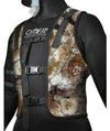 OMER Weight Harness Camo 3D 6-Pocket Vest for Free Diving and Spearfishing