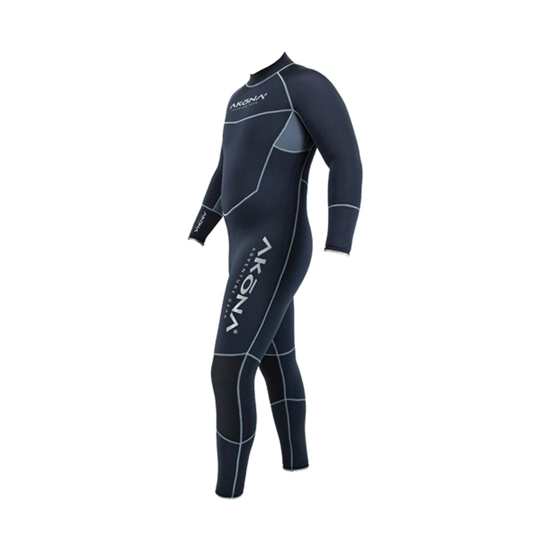 Akona Mens 7mm Quantum Stretch Full Wetsuit Glued and Blind Stitched