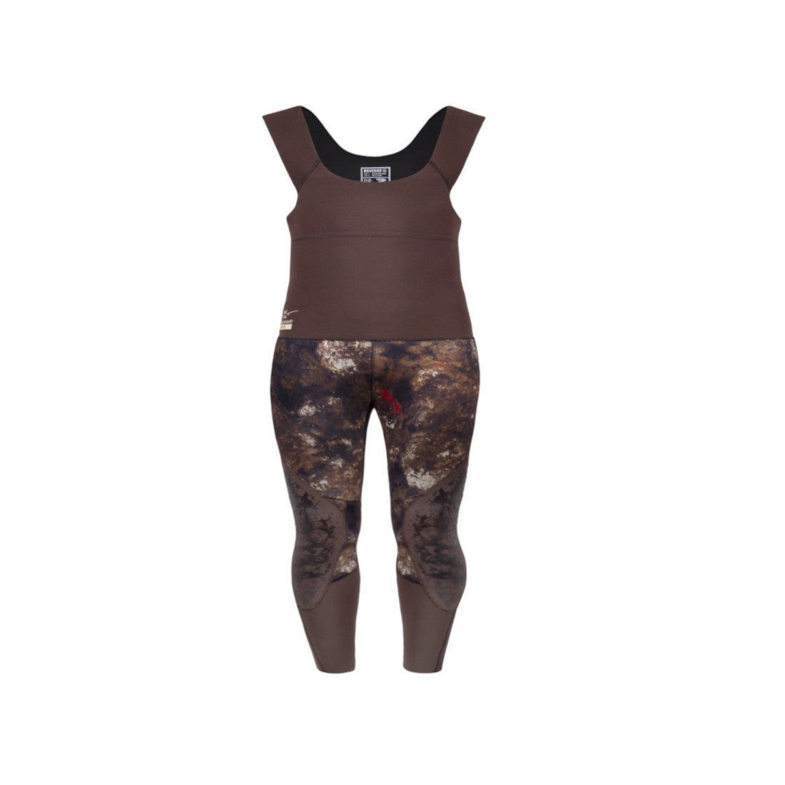 Beuchat 5mm Mens Rocksea Spot Camouflage Freediving Wetsuit Pieces
