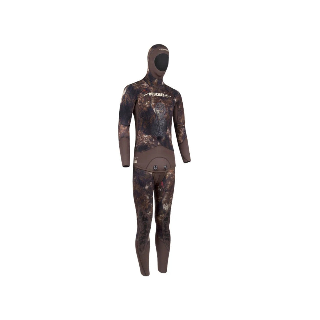 Beuchat 5mm Mens Rocksea Spot Camouflage Freediving Wetsuit Pieces